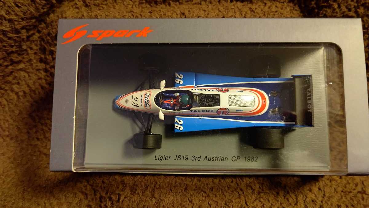 スパーク 1⁄43 リジェ Ligier JS19 1982 3rd オーストラリアGP #26 J