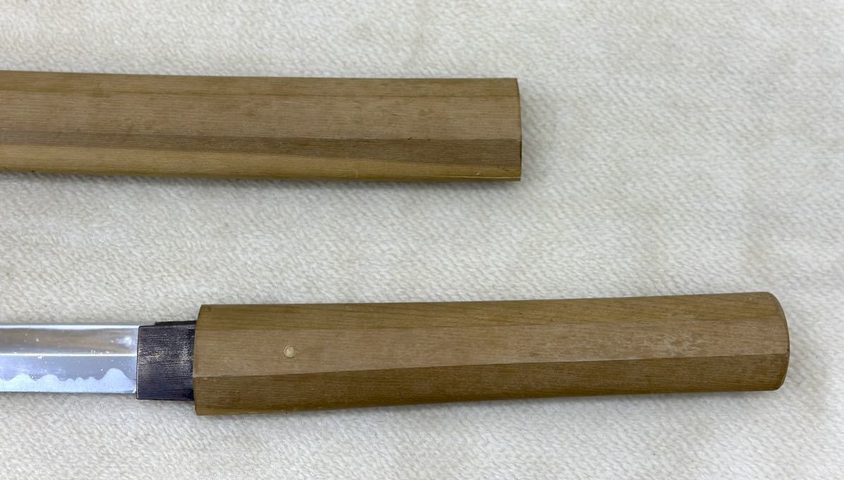 模造刀 居合刀／模造刀／大刀小刀セット／木製白鞘 品2本セット(模造