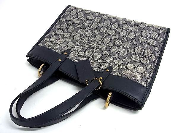 1円 □美品□ COACH コーチ C3282 シグネチャー フィールドトート 
