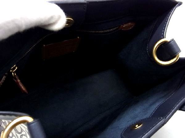 1円 □美品□ COACH コーチ C3282 シグネチャー フィールドトート 