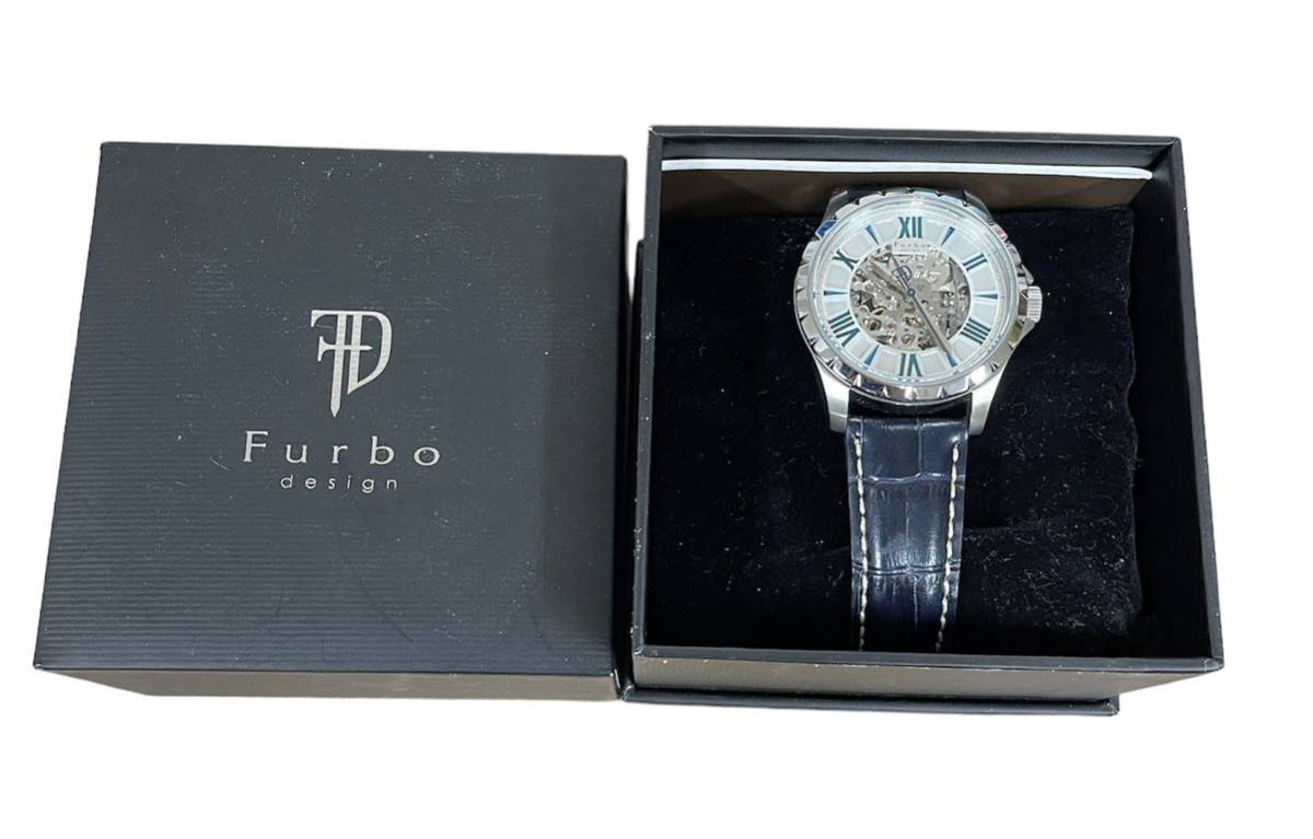 1098　FURBO　フルボ F5021　スケルトン 自動巻き　オートマチック 腕時計　メンズ◎中古品