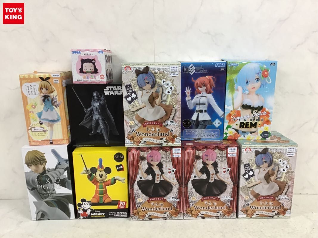 1円〜 同梱不可 ジャンク SSSフィギュア等 Re:ゼロから始める異世界生活、鬼滅の刃、ご注文はうさぎですか？ 他