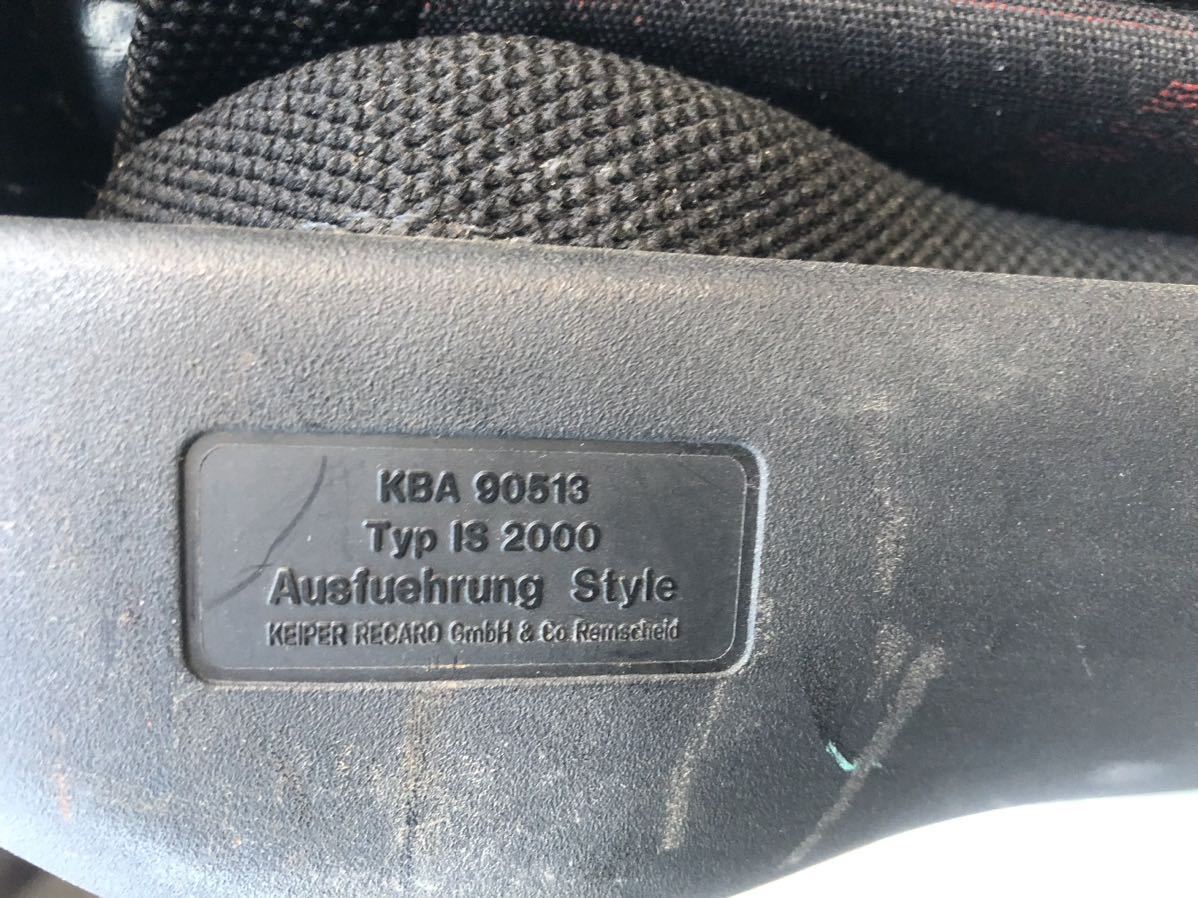 RECARO レカロ シート KBA90513 Typ IS 2000 セミバケ セミバケット 