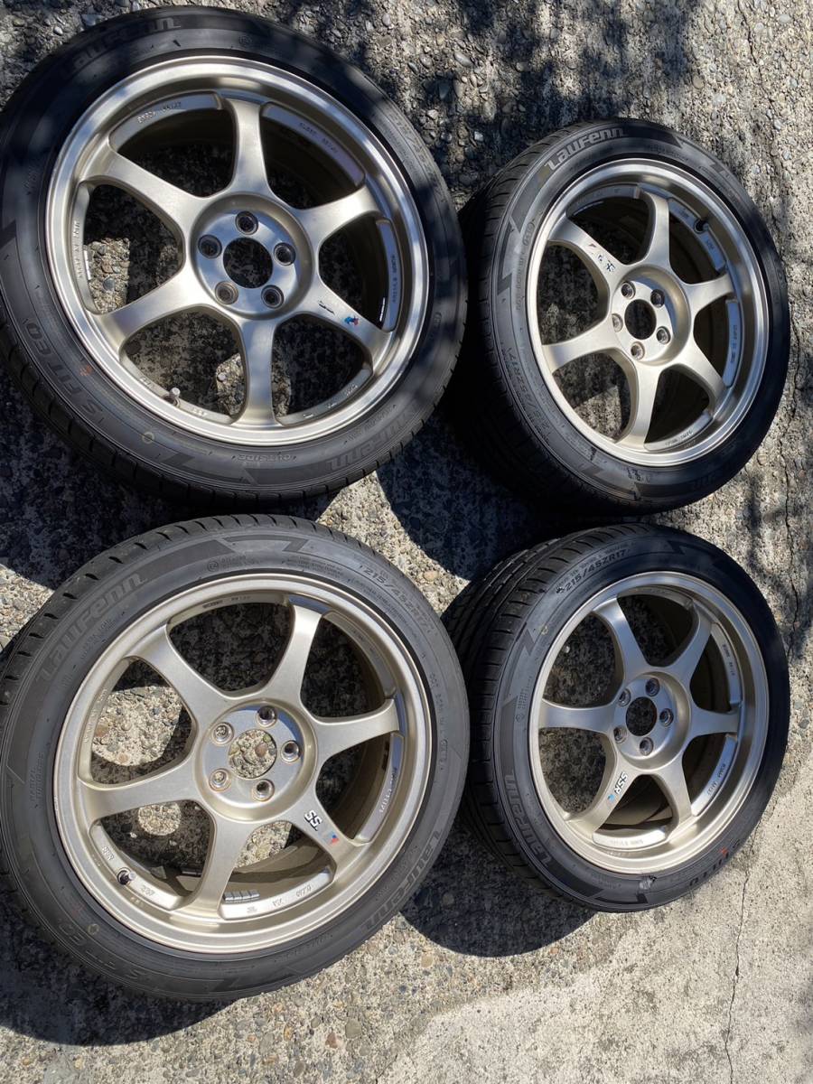 SSR TYPE C 17インチ 7.5j 5H 50 PCD100 軽量 215/45r17 Laufenn 19年製