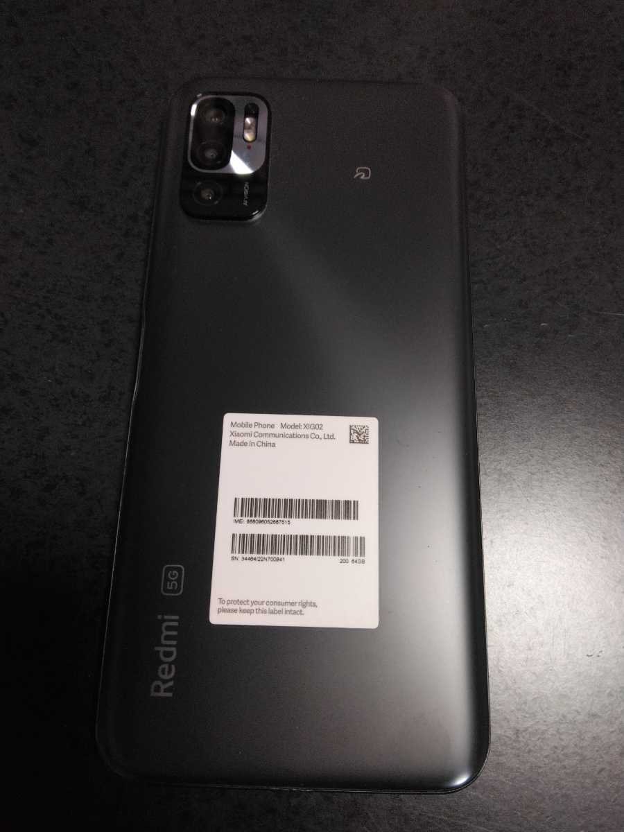 Redmi Note10 JE XIG02 5G シャオミ スマートフォン シムフリー 充電