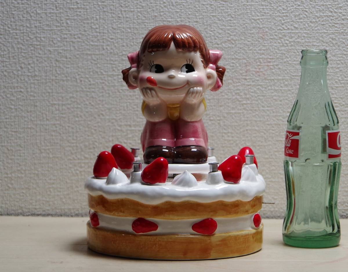 フジヤ　ぺこちゃん陶器オルゴール ペコちゃん 不二家 バースデーケーキ - 誕生日 Yahoo キャラクター