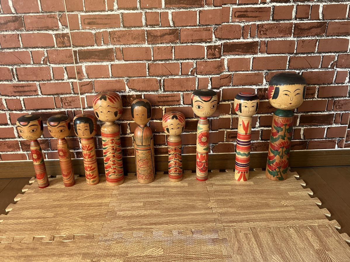 D壁 伝統こけし 創作こけし まとめ売り 24体セット 郷土玩具 工芸品 大量