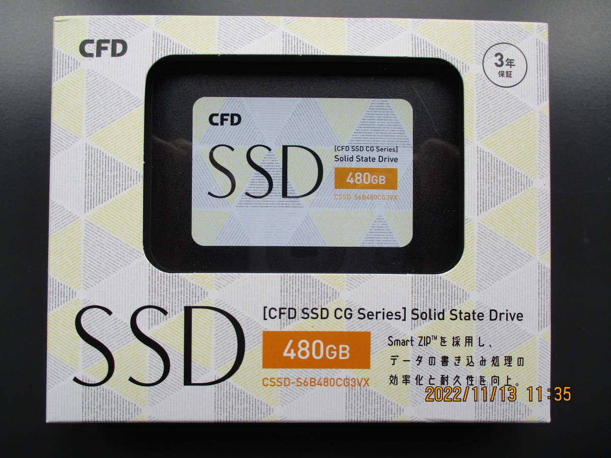 ラスト CFD販売 sata SSD 480GB CSSD-S6B480CG3VX 新品未使用 | CFD