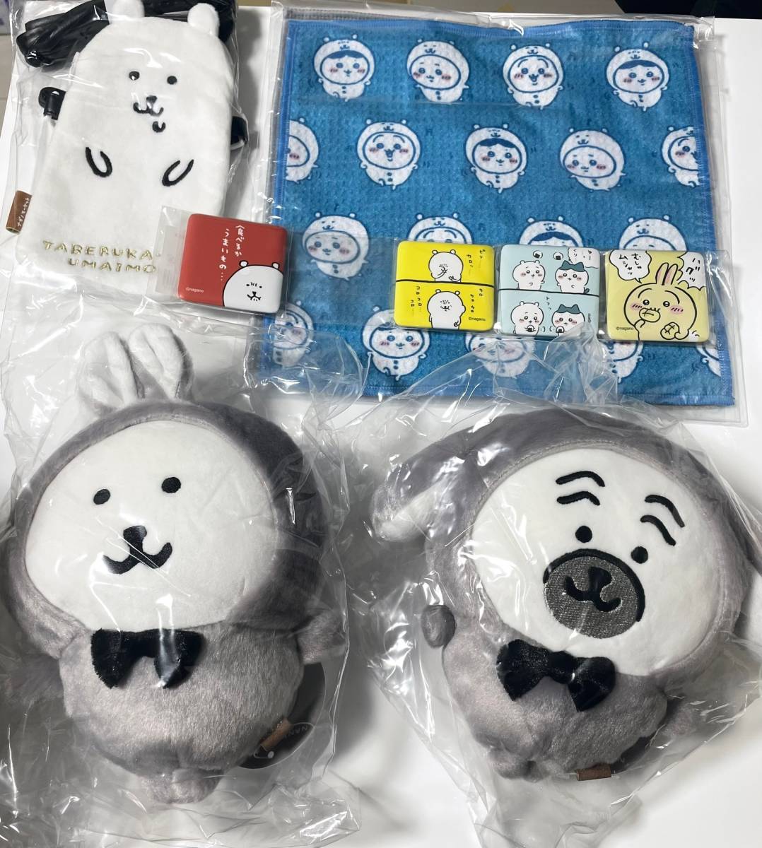 ナガノマーケット ハッピーバッグ2023 ナガノのくま パグさん ちいかわ ぬいぐるみ ポーチ