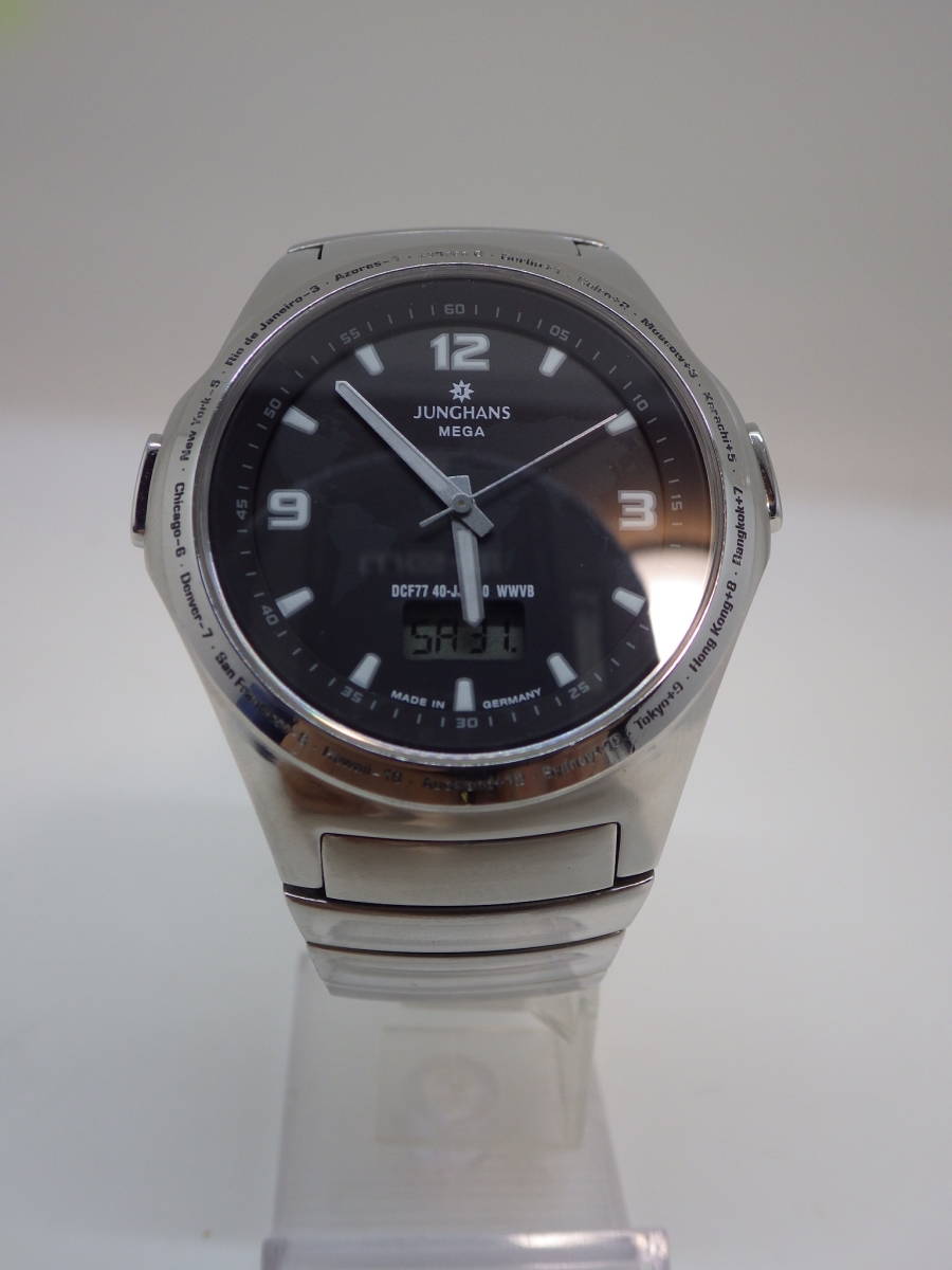JUNGHANS ユンハンス 電波時計 MEGA 電池交換済み
