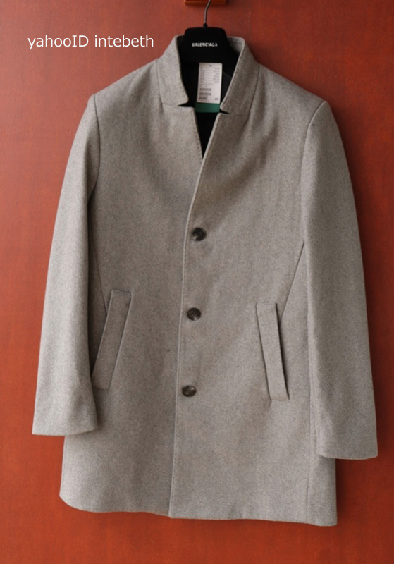 新品□H&M52灰 チェスターコート【グレー L】グレー メンズ 高級
