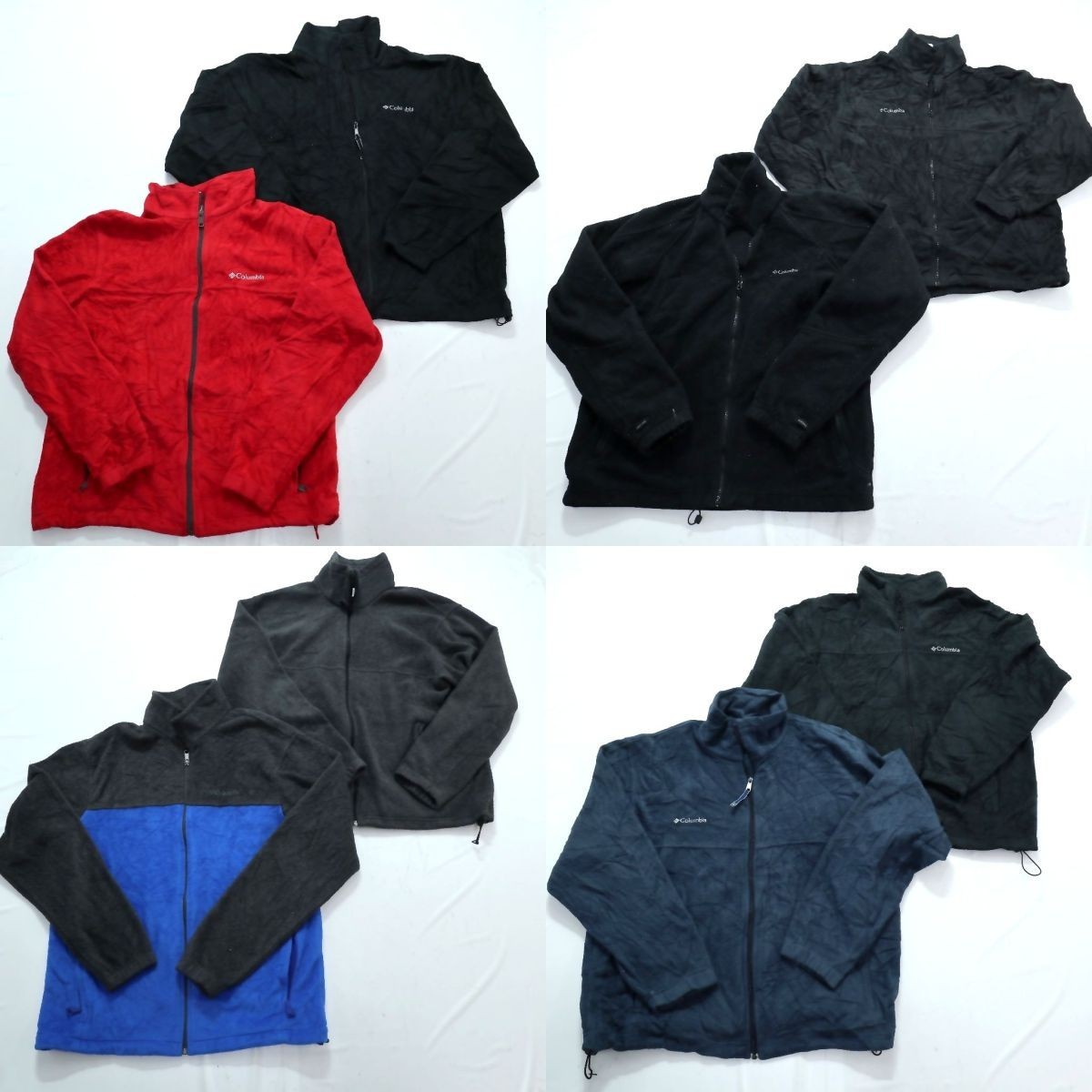 ◎コロンビア フリースジャケット set アウトドア 他 (メンズL) 8枚セット まとめ売り 古着卸 1円スタート 最落なし MK8888