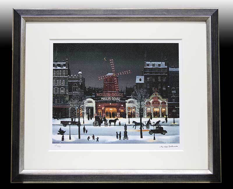 ミッシェル・ドラクロワ「The Moulin Rouge in the snow 29/150