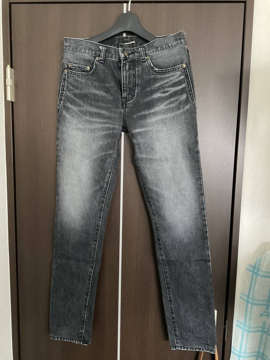 SAINT Laurent Paris デニム 28 ロゴ刺繍 ,サンローランデニムです 