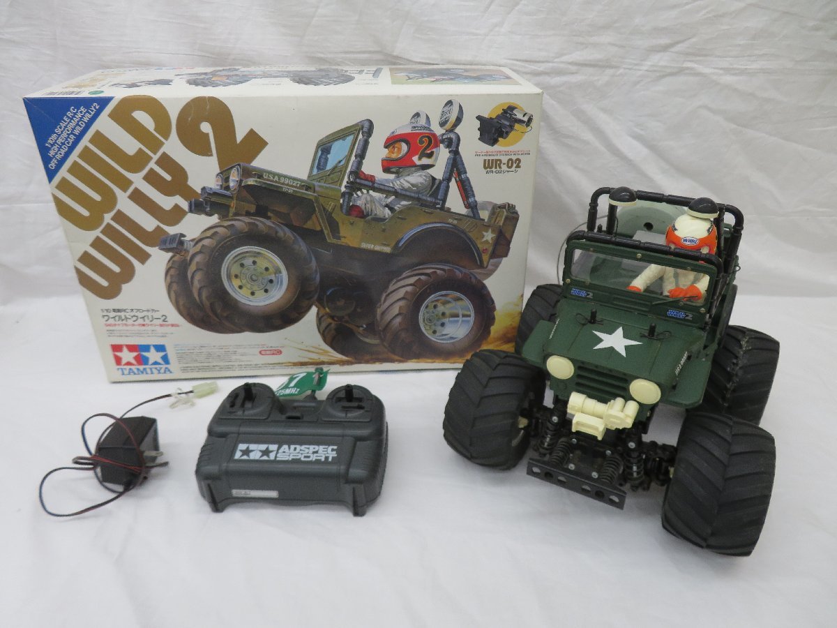 ジャンク○タミヤ 1/10 電動RCオフロードカー ワイルドウイリー2○205Y 