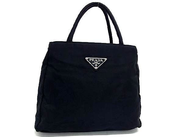 PRADA プラダ ナイロン トートバッグ ハンドバック ブラック 1円 PRADA