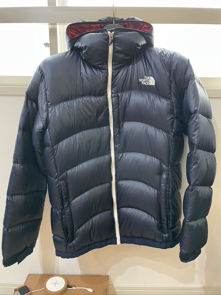THE NORTH FACE ダウン フード L 紺・ネイビー