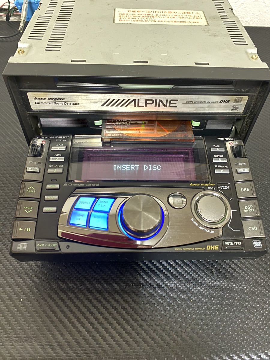 ☆送料込み☆ジャンク品☆ ALPINE MDA W955J CD MD JDM アルパイン
