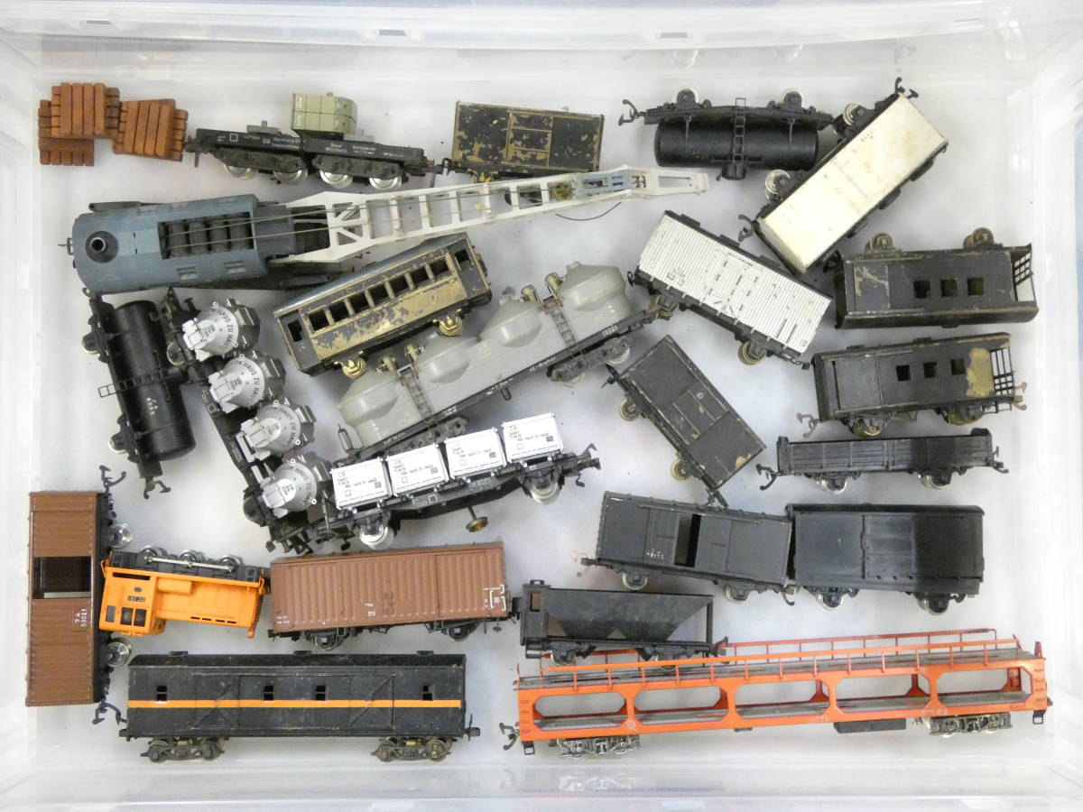 メーカー不明 貨車 14両セット 鉄道模型 HOゲージ ジャンク T7612079