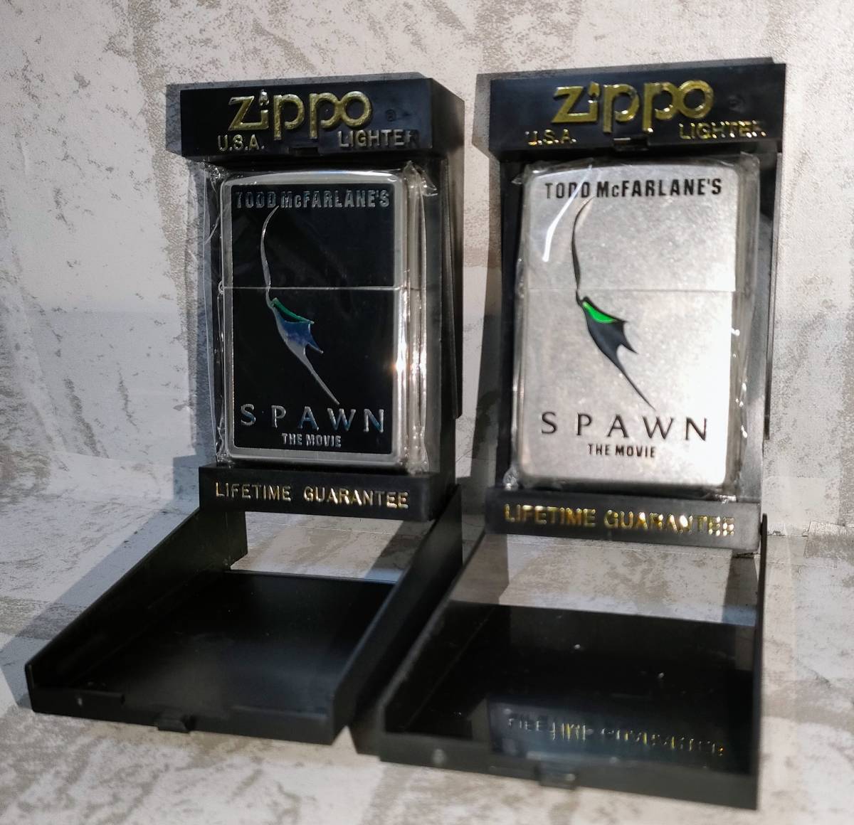 ZIPPO　ジッポ　SPAWN スポーン　1997年製　シリアルナンバー付き　未使用品　2個セット