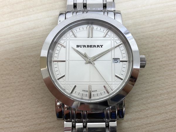 S727-O15-2075 ◎ Burberrys バーバリー 腕時計 BU1350 デイト メンズ クオーツ 不動 ⑤