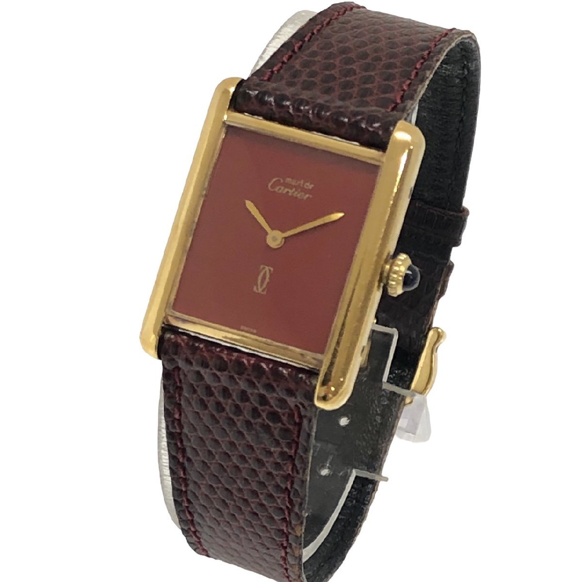CARTIER カルティエ マストタンクタンク ヴェルメイユMM ボーイズ 