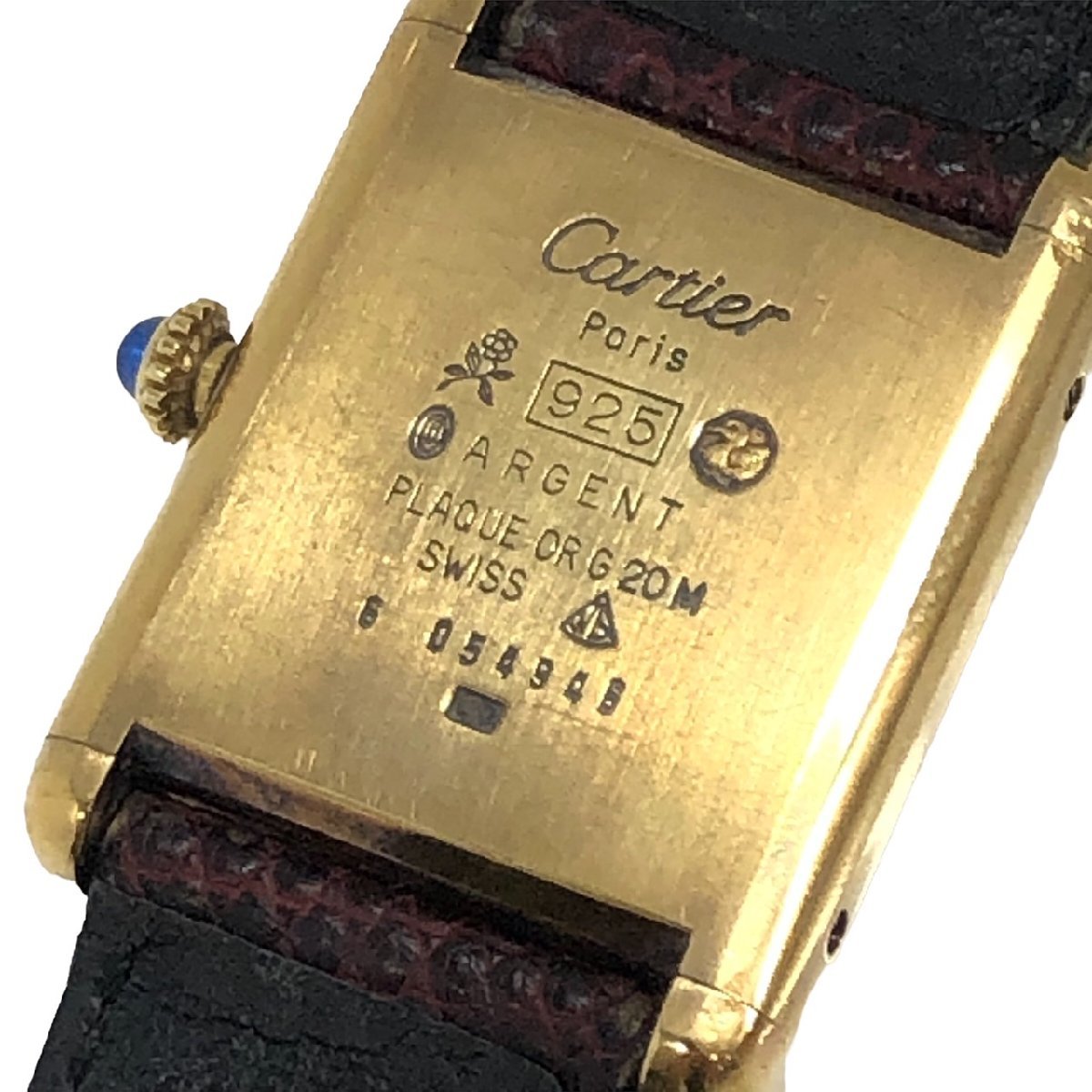 CARTIER カルティエ マストタンクタンク ヴェルメイユMM ボーイズ 