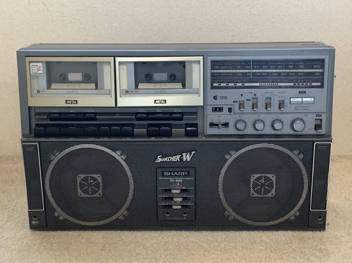 SHARP シャープ ダブルラジカセ THE SEARCHER-W GF-888 動作確認済