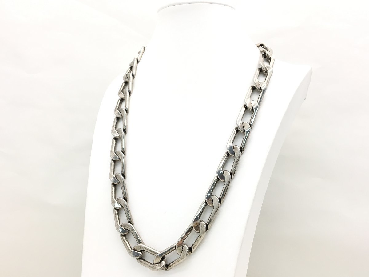 バレンシアガ チェーン ネックレス シルバー アクセサリー 中古 