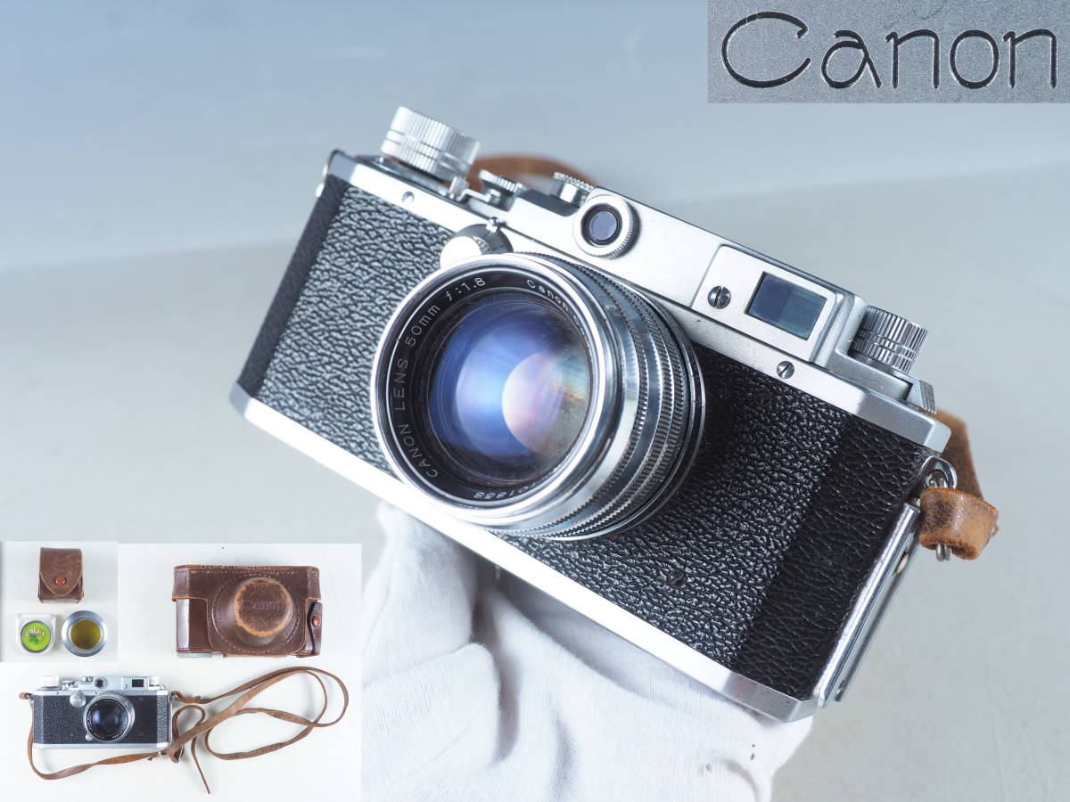 cl90_旧家初出 Canon IV Sb型 レンジファインダー ボディ 50mm F1.8