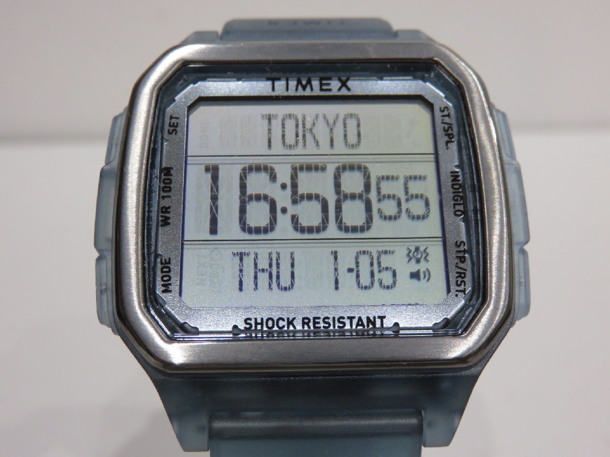 76 1円 TIMEX タイメックス TW2U56500 コマンドーデジタル クリア 