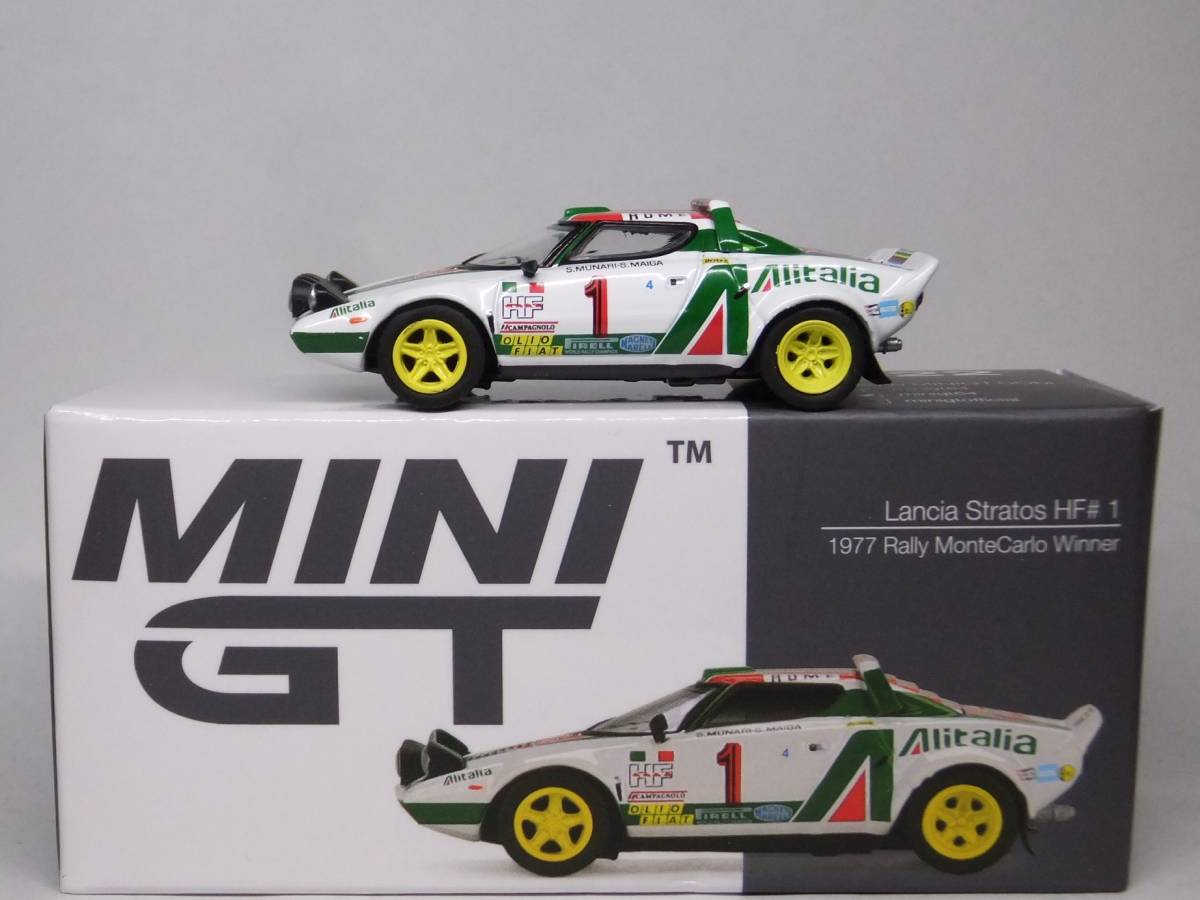 MINI GT☆ランチア ストラトス HF モンテカルロラリー 1977 優勝車 #1