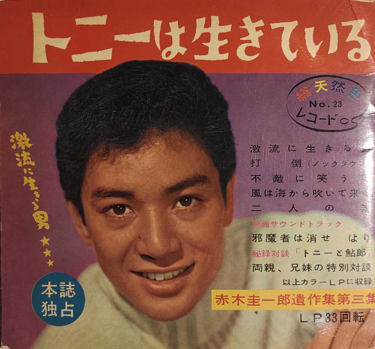 盤 ピクチャーレコード 赤木圭一郎/トニーは生きている/Keiichiro