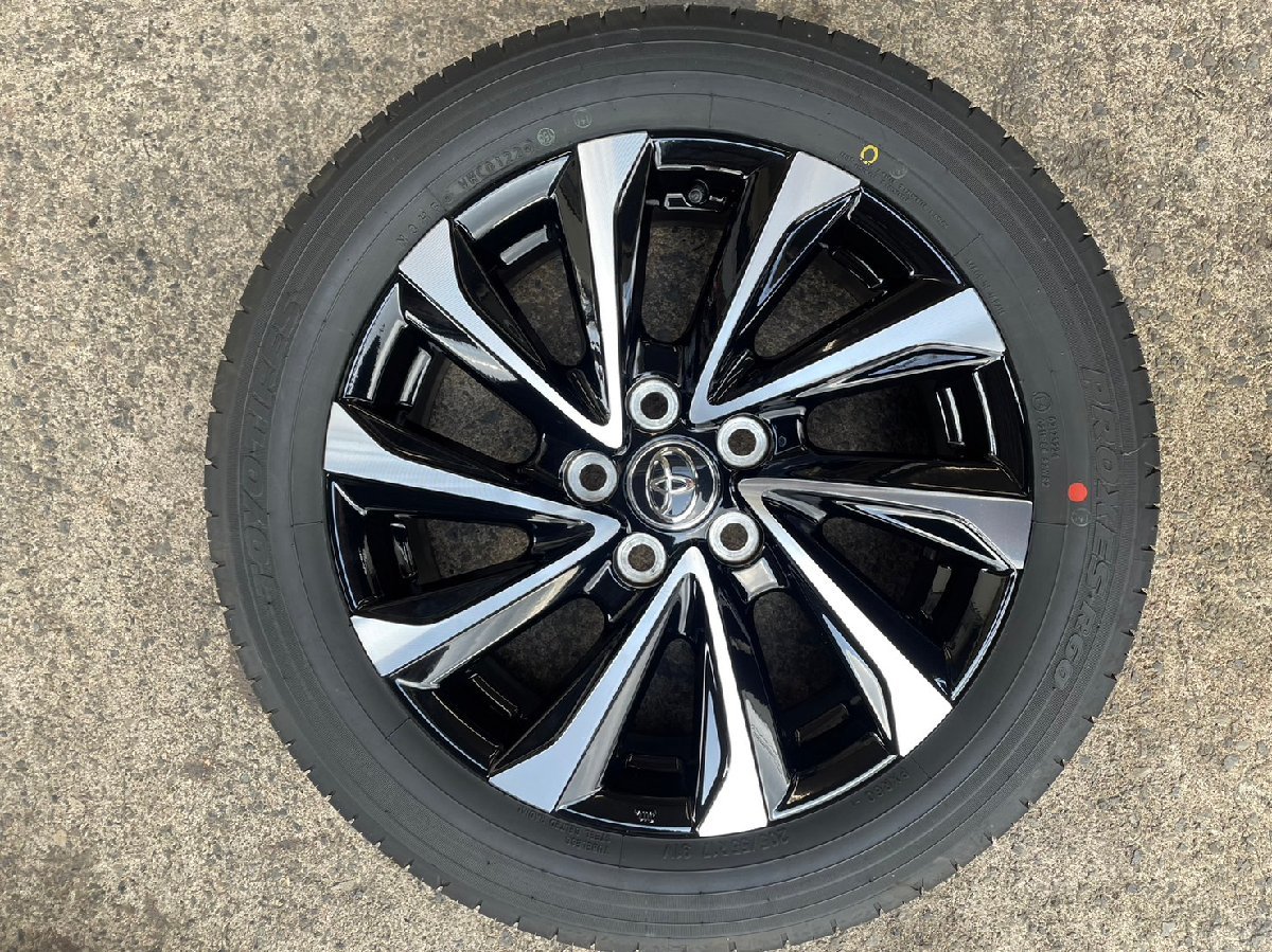 90系 新型ノア 新車外し 夏タイヤホイール 205/55R17 トヨタ純正アルミ 