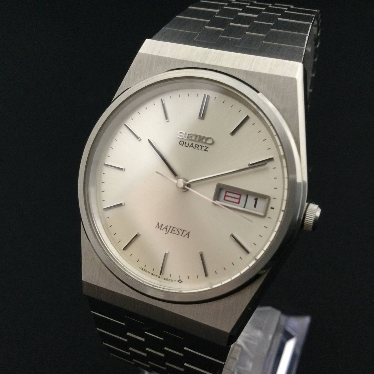 050112 221028 SEIKO セイコー 腕時計 ウォッチ MAJESTA マジェスタ 9063-6000 デイデイト シルバー系文字盤 QUARTZ クオーツ 稼働品