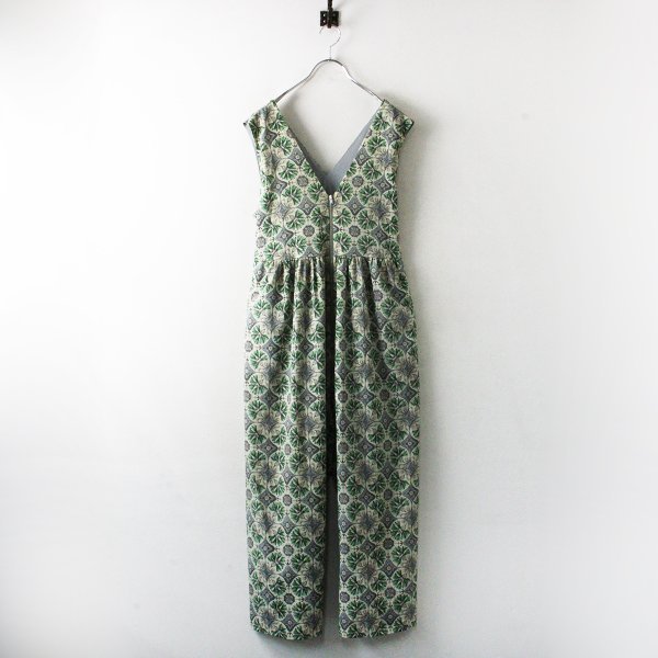 Lois CRAYON ロイスクレヨン ボタニープリント オールインワン M/グリーン コンビネゾン 総柄【2400013162609】