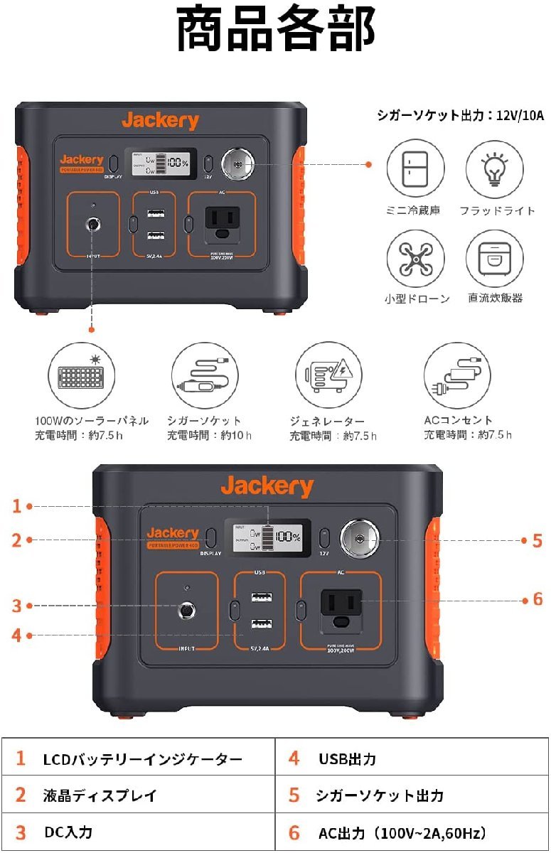 ポータブル電源400 大容量112200mAh/400Wh 家庭用 バックアップ電源