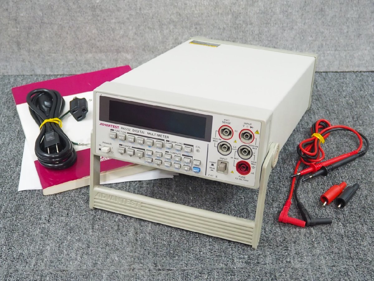 N1 ☆ ADVANTEST デジタルマルチメータ / DIGITAL MULTIMETER R6552