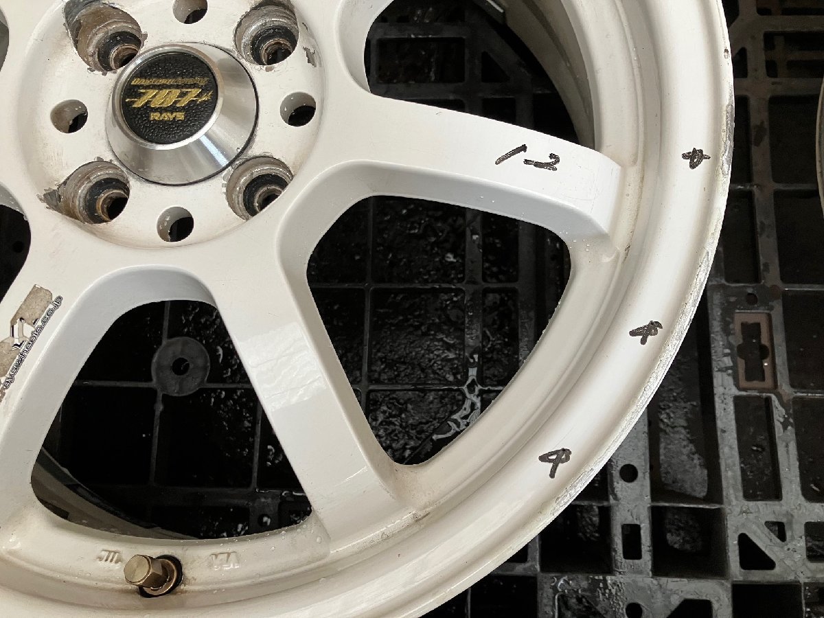 ホイール RAYS Daytona Racing 707 ホワイト 16インチ × 6J +43 4H 100 