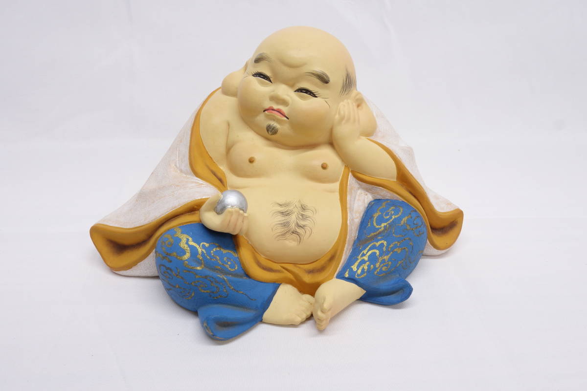 ◇裏絵春画人形◇博多人形 七福神 布袋さん◇高さ 約12cm - L472◇裏