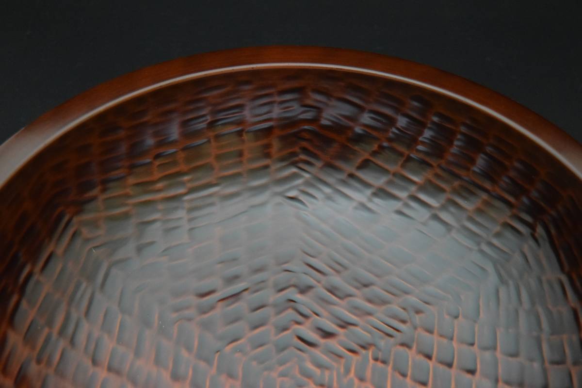 こね鉢尺2 栃こね鉢 くり抜き ナタ目彫り 溜塗り 会津塗 高級