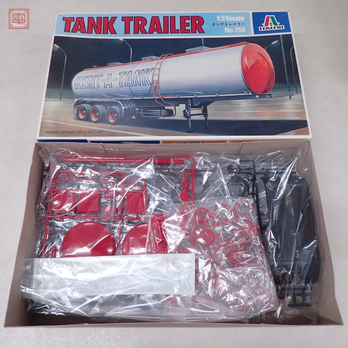 未組立 イタレリ 1/24 タンクトレイラー No.758 ITALERI TANK TRAILER 