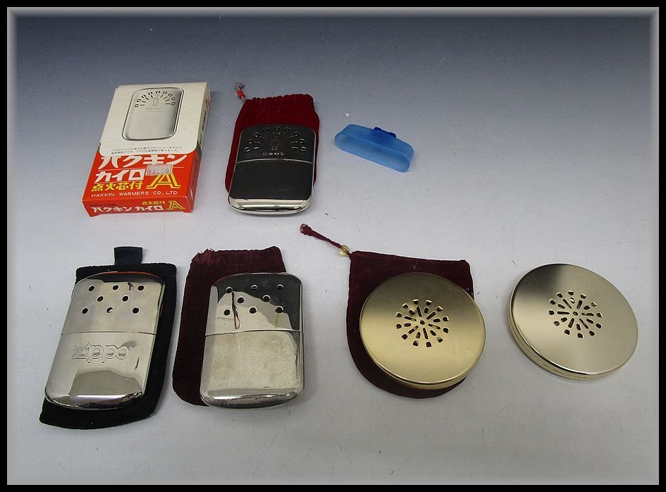[ZEROnet]★昭和レトロ ハクキンカイロ ナショナルカイロ ５点セット 白金懐炉 ポケットウォーマー 防寒★R51-14