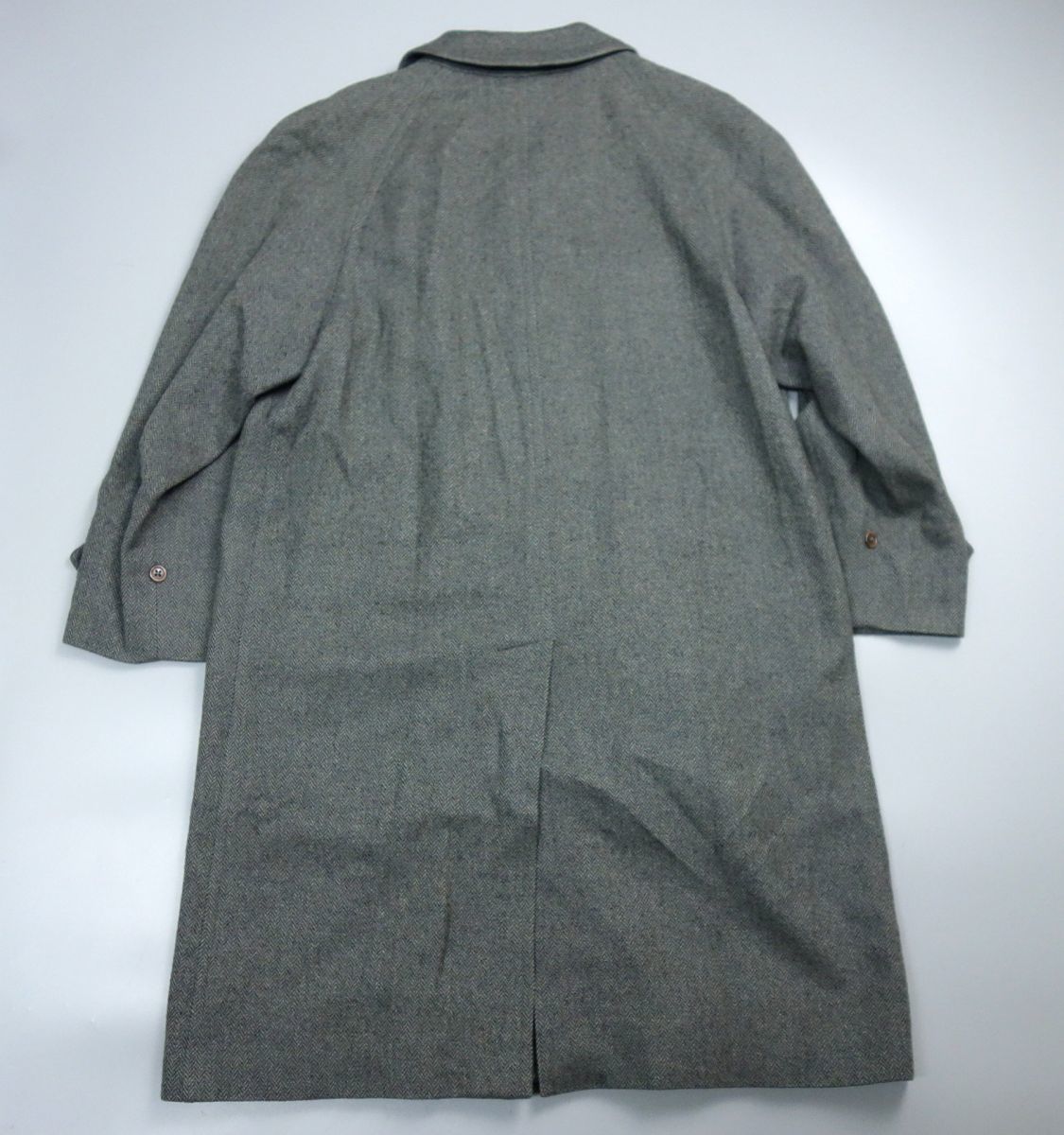 BURBERRYS バーバリーズ カシミヤ混ウール ヘリンボーン ステンカラー