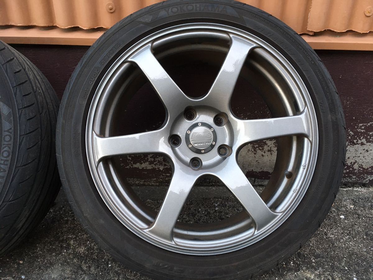 早い者勝ち】【2本セット】AVS MODEL T6 17インチ/7.5J オフセット33 