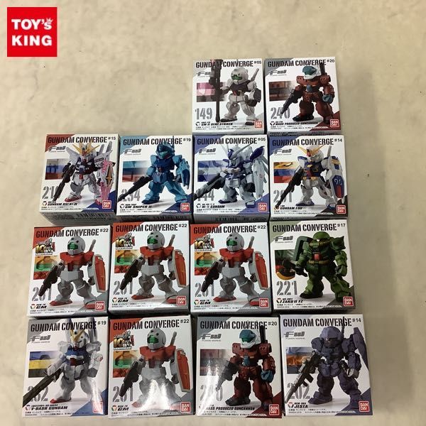 1円〜 未開封 バンダイ FW GUNDAM CONVERGE 144 Hi-νガンダム、210 ガンダムRXF91改、232 Vダッシュガンダム他