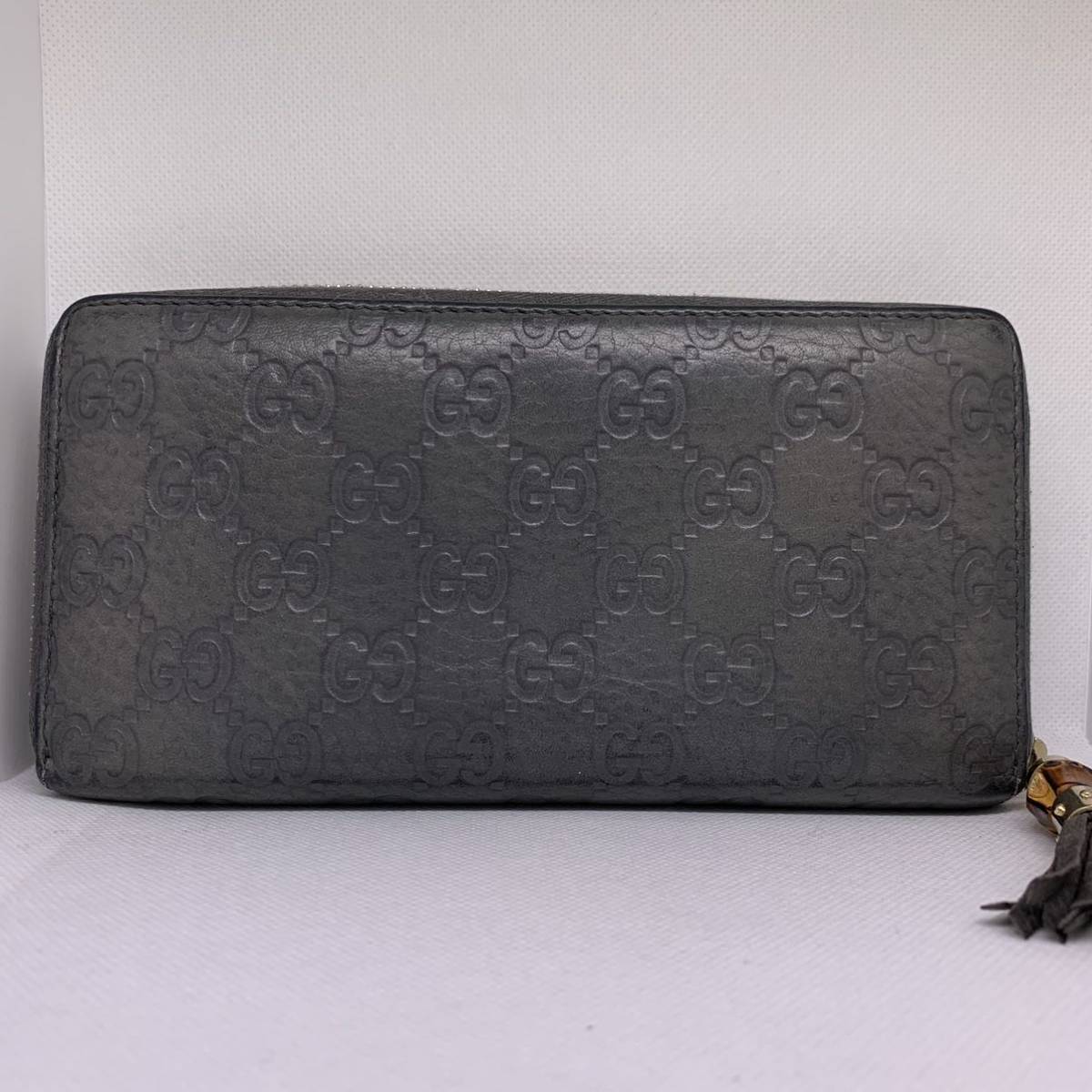 SALE，得価 【極美品 希少】グッチ GUCCI 長財布 レオパード バンブー