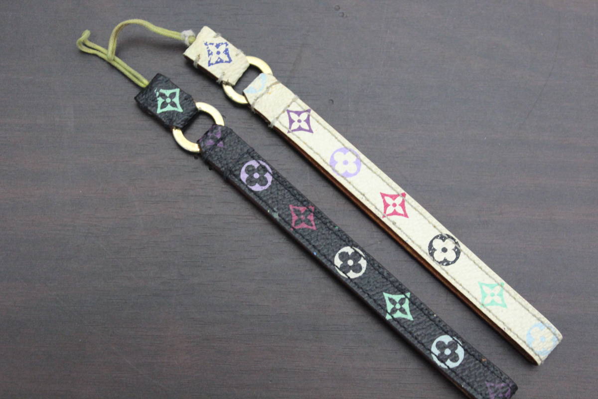 正規品 ルイヴィトン lv / ストラップ マルチ カラー 2個 セット