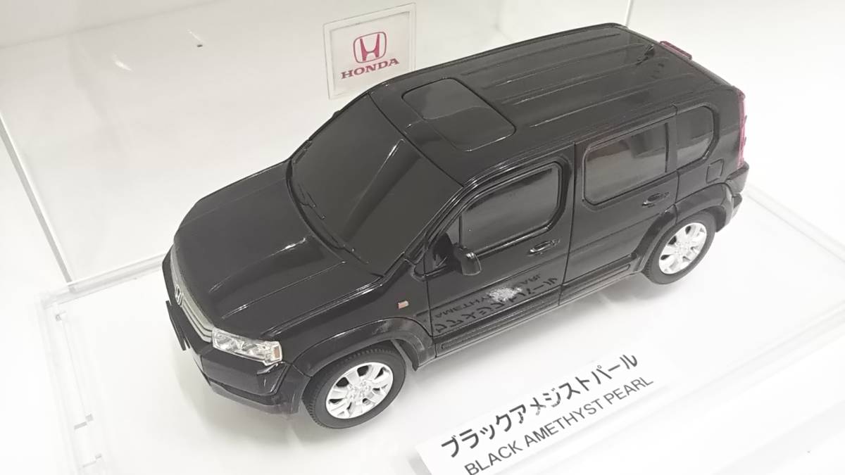 #3061【希少ミニカー】★HONDAクロスロード★ブラックアメジストパール ケース付 カラーサンプル1/24ミニカー 非売品 ホンダ/CROSSROAD