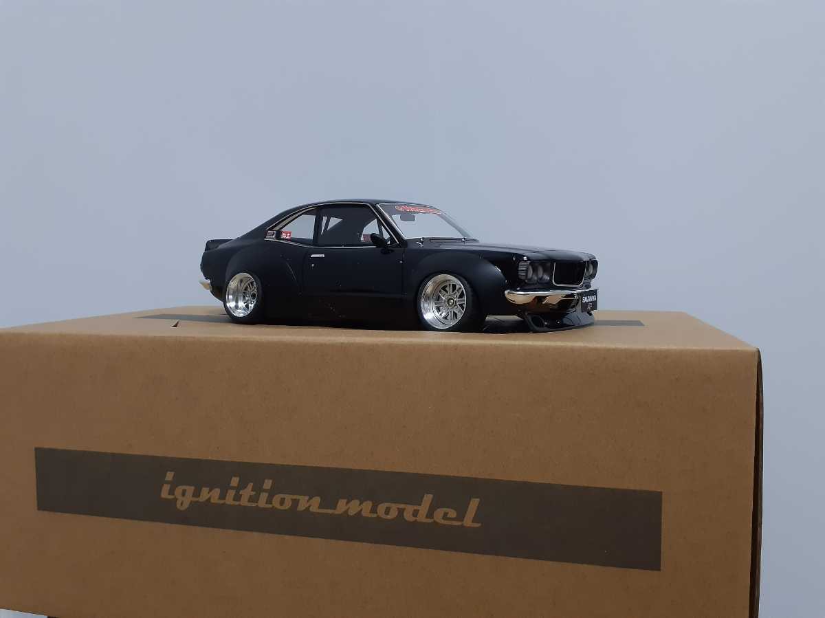 イグニッション モデル 1/18 サバンナRX-3 人気の黒！ホイール
